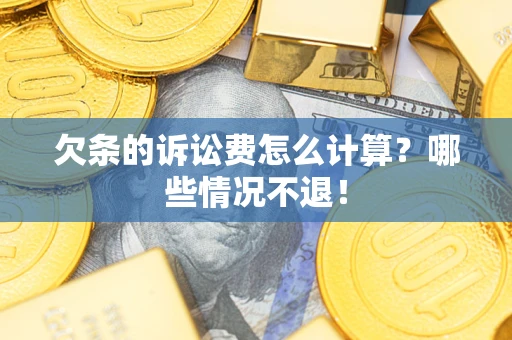 北京欠条的诉讼费怎么计算？哪些情况不退！